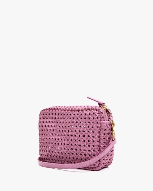 Midi Sac Rattan Crossbody- Lavender