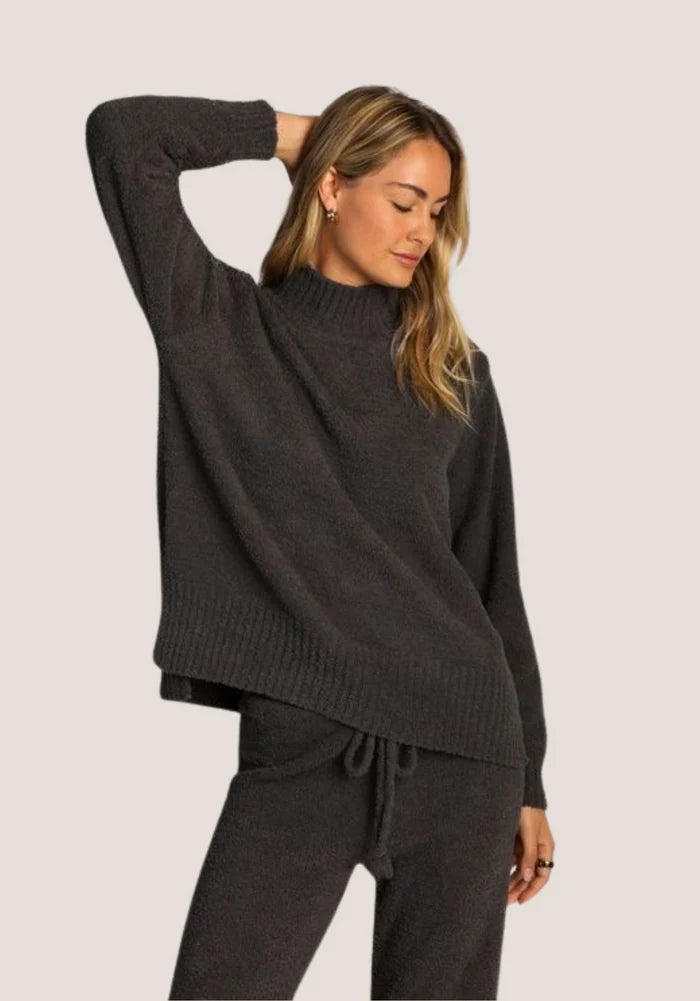 Mock Pullover- Charcol