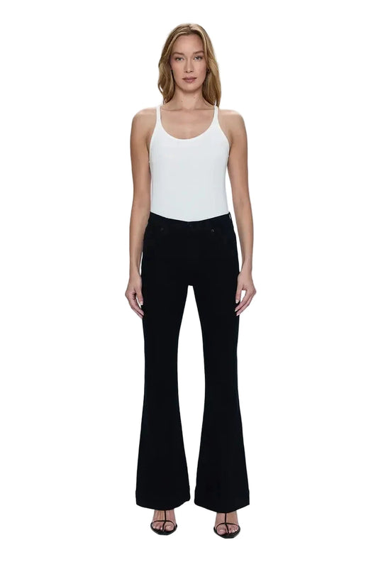 Kinsley Mid Rise Ultra Flare Jean- Noir