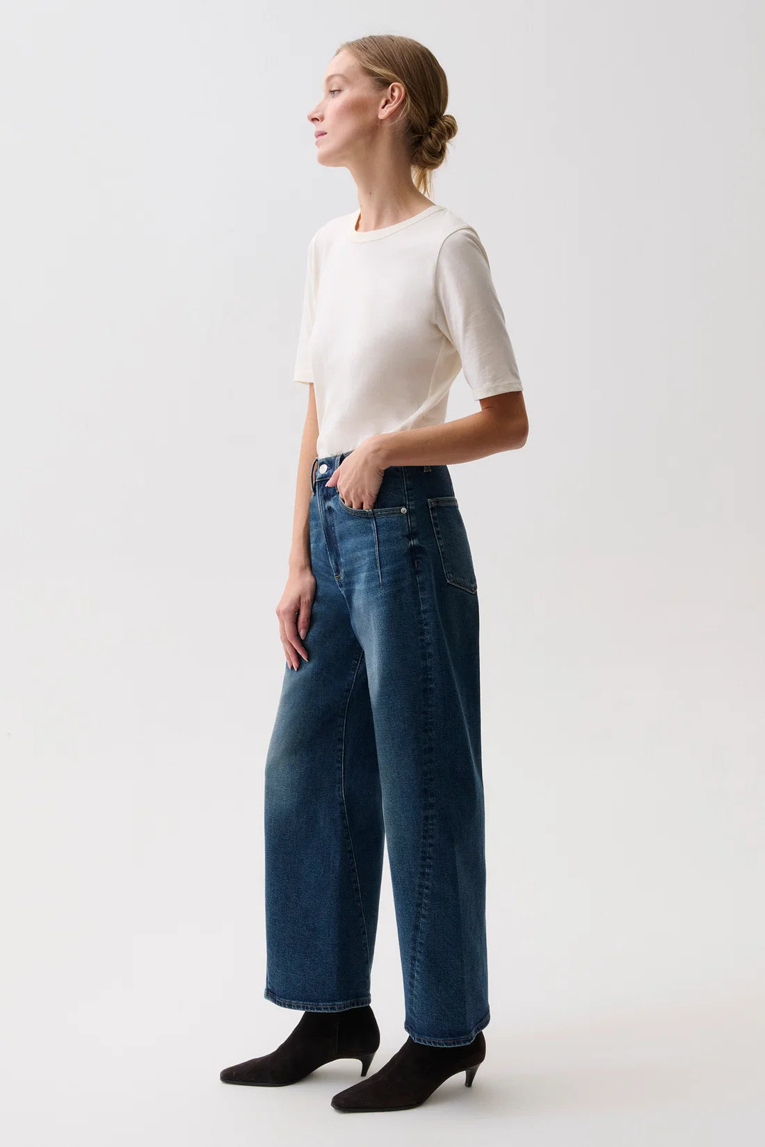 Kyra Bowed High Rise Jean- Cosmic