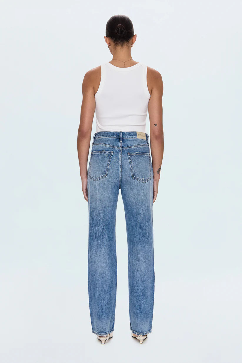 Cassie Super High Rise Straight Jean- Serpentine Vintage