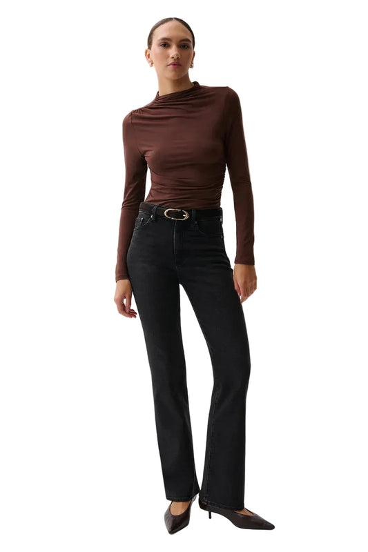 Evie High Rise Slim Bootcut- Jet Set