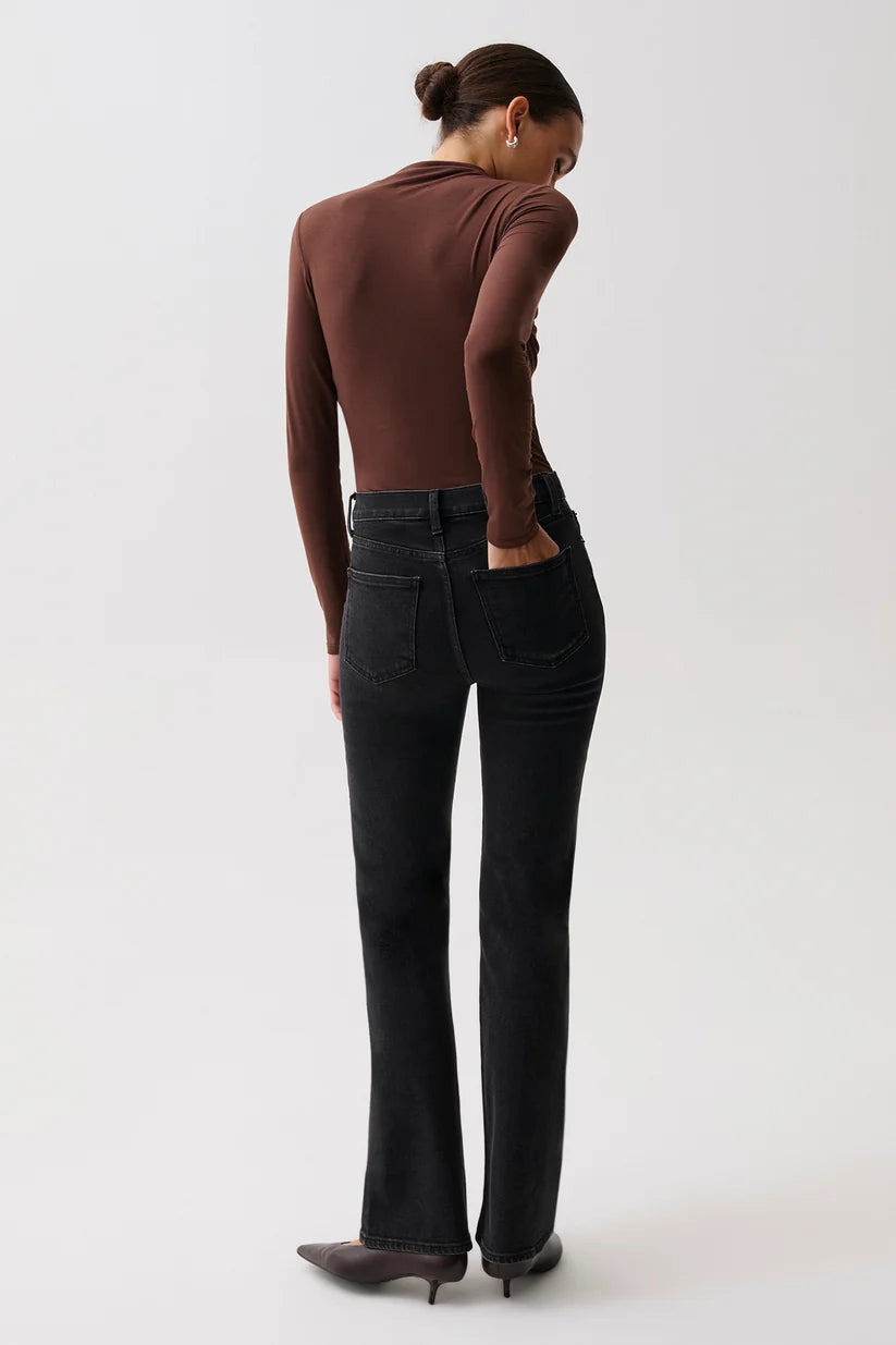 Evie High Rise Slim Bootcut- Jet Set