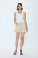 Kennedy Relaxed Mid Rise Cutoff Shorts- Honey