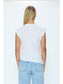 Nya Draped Tee- Le Blanc