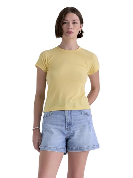 Ryn Short Sleeve Tee- Light Tumeric