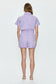 Parker Short Sleeve Romper- Amethyst