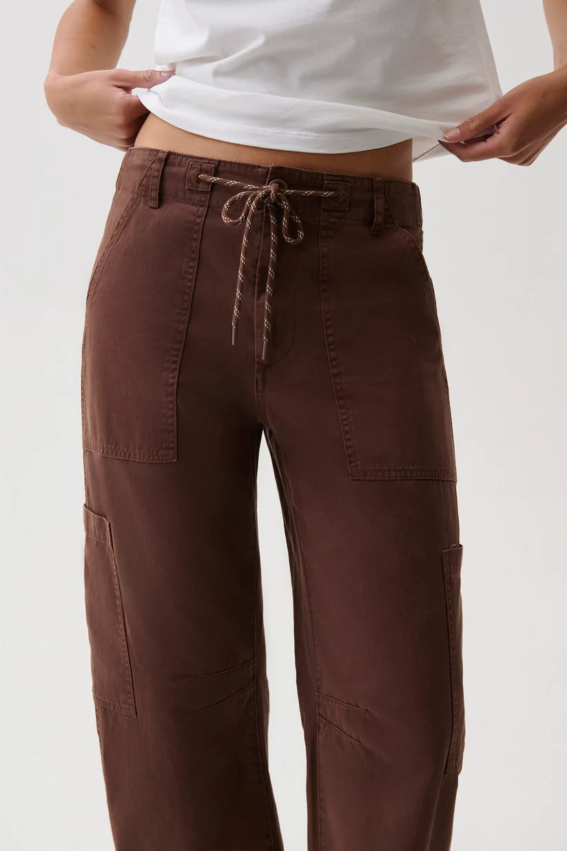 Sabrina Curved Utility Pant- Lindt