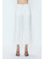 Zooey Wide Leg Crop- Le Blanc