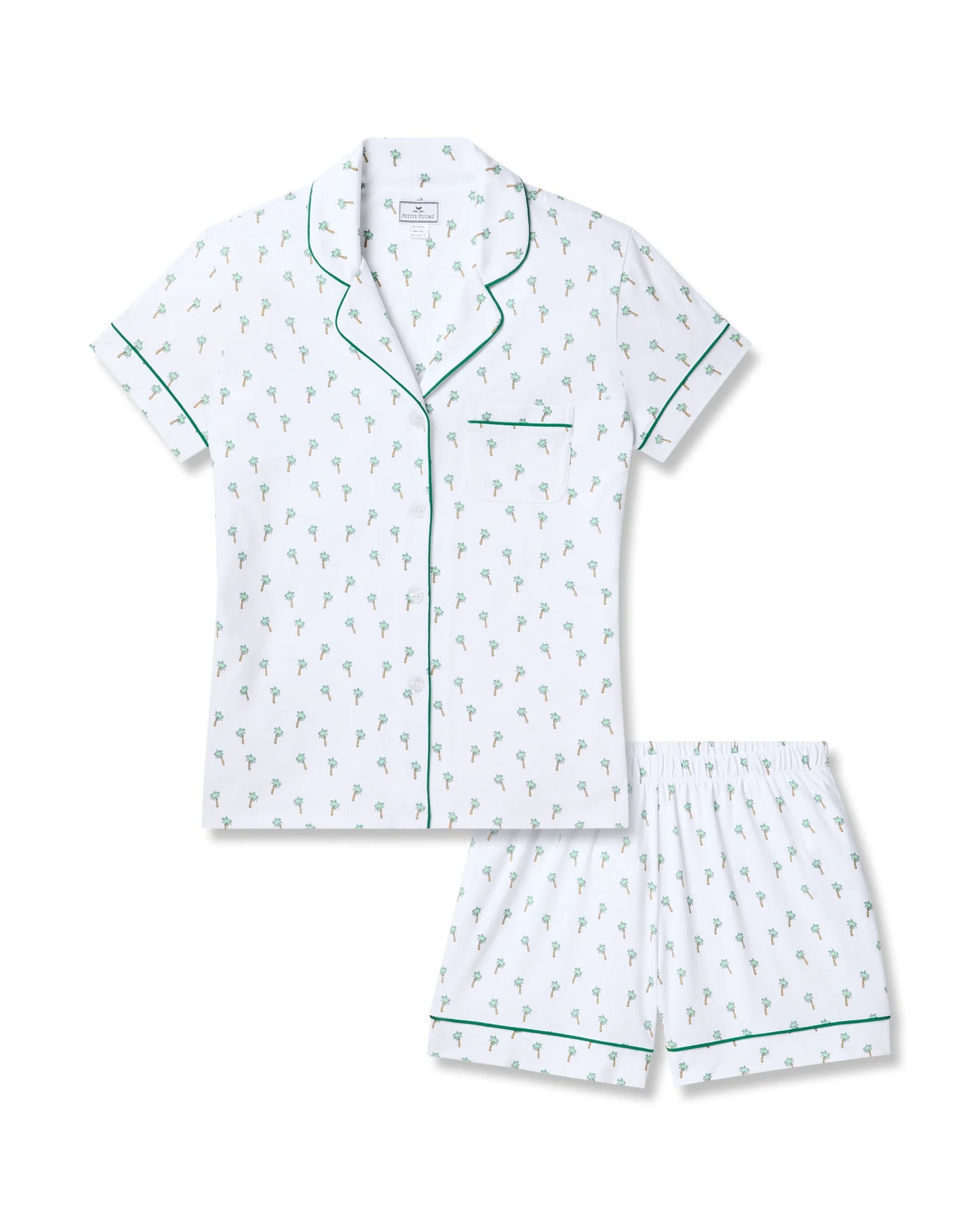 Pima Short Sleeve Set- Palmier