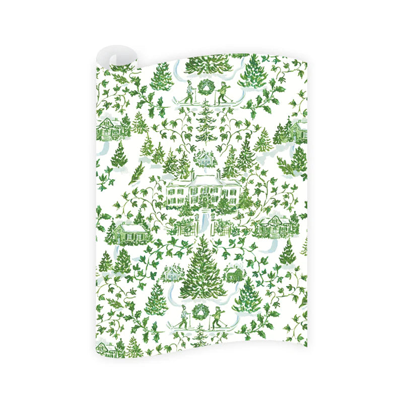 Winter Toile Wrapping Paper- Set of 3
