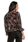 Back view of Paisley Print V-Neck Top – full-length back view highlighting paisley design.