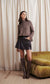 Pippi Ruffle Mini Skirt- Chocolate