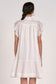 Flutter Sleeve Dropwaist Dress- White