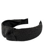 Rattan Headband- Black