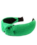 Rattan Headband- Green