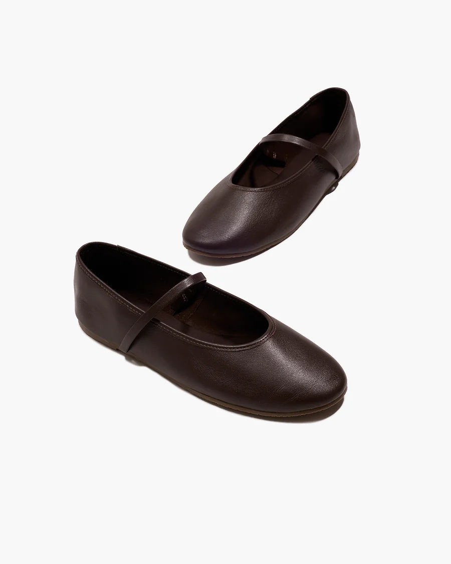 Reese Ballet Flat- Deep Brown