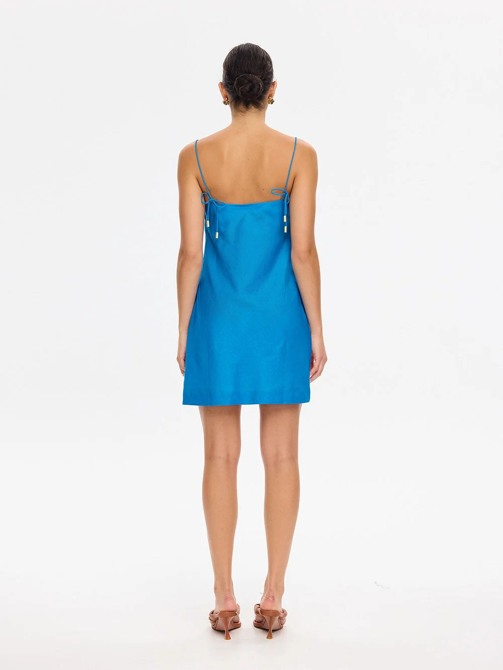 Fleur Mini Dress- Blue