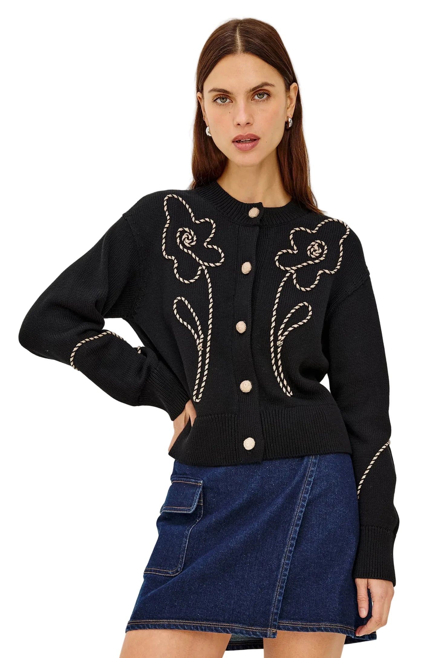 Sybil Cardigan- Western Floral