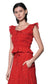 Sadie Smocked Top-Red