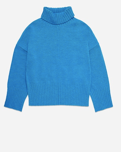 Hatfield Turtleneck Sweater- Blue