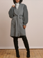 Ivy Sweater Wool Coat- Heathered Charcol
