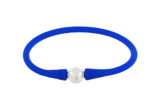 Pearl Accent Silicone Bracelet