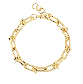 Linked oval Bracelet- Gold