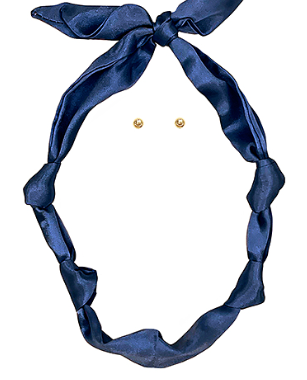 Solid Color Scarf Necklace