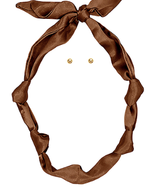 Solid Color Scarf Necklace