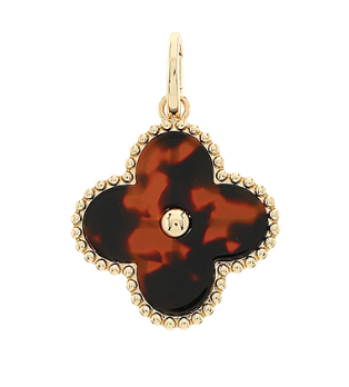 Tortoise Clover Pendant