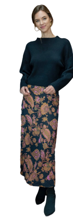 Odalis Ankle Skirt- Marie Floral Vine