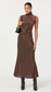 Riana Shimmer Maxi Dress- Brown Metallic