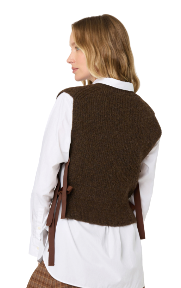 Women wearing ASTR Cortney Sweater Vest back