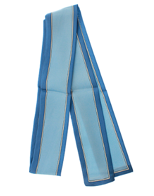 Line Border Twilly Scarf