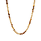 Marble Rondelle bead Necklace- Brown