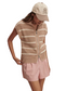 Haney Zip Through Knit- Light Taupe