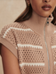 Haney Zip Through Knit- Light Taupe