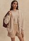 Tarran Knit Cardigan- Light Taupe