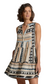 Aztec Mini Dress- Neutral