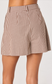 Preston High Waisted Short- Brown Checkered