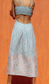 Kala Midi Open Back dress- Ciel