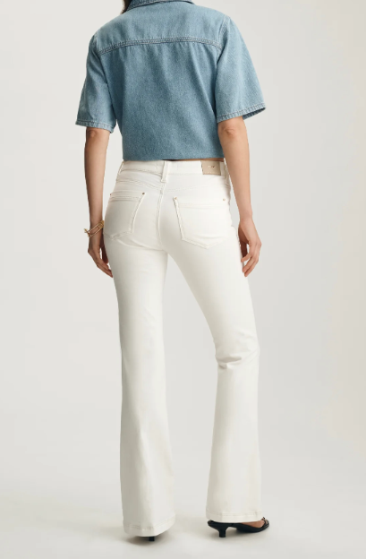 Sydney High Rise Flare Jean- Off White