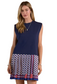 Dropwaist Pleated Skirt Dress