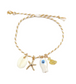 Sealife Multi Charm &amp; Cord Bracelet