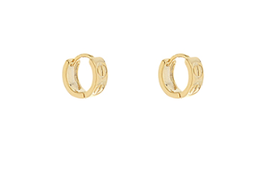 Tiny C Huggie Earring