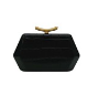 Crocodile Clutch Bag- Black