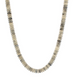 Wide Disk Marble Bead Necklace