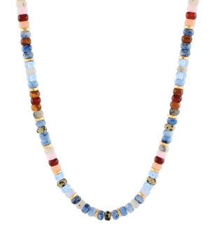 Mixed Bead Short Necklace