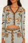 Stained Glass Beauty Knit Top- Grey